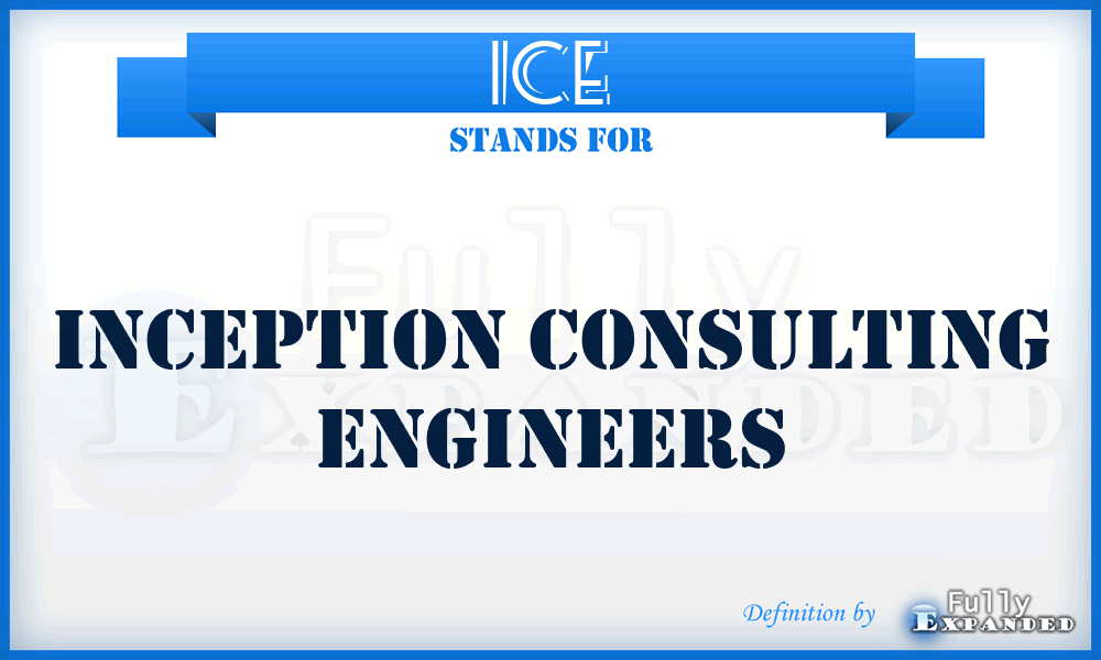 ICE - Inception Consulting Engineers
