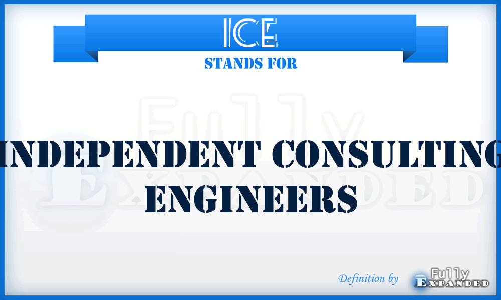 ICE - Independent Consulting Engineers