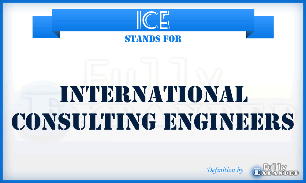 ICE - International Consulting Engineers