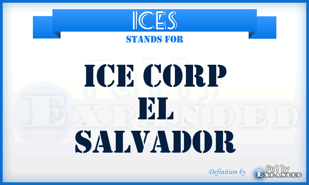 ICES - Ice Corp El Salvador