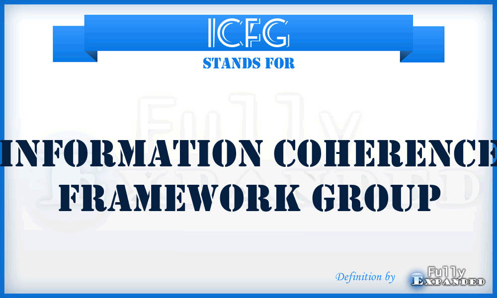 ICFG - Information Coherence Framework Group