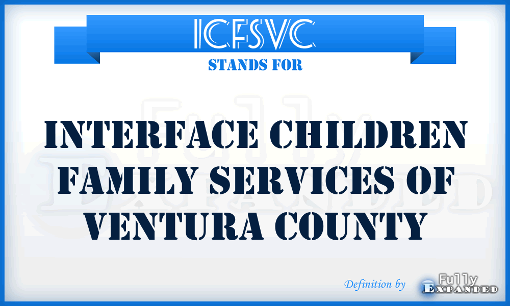 ICFSVC - Interface Children Family Services of Ventura County