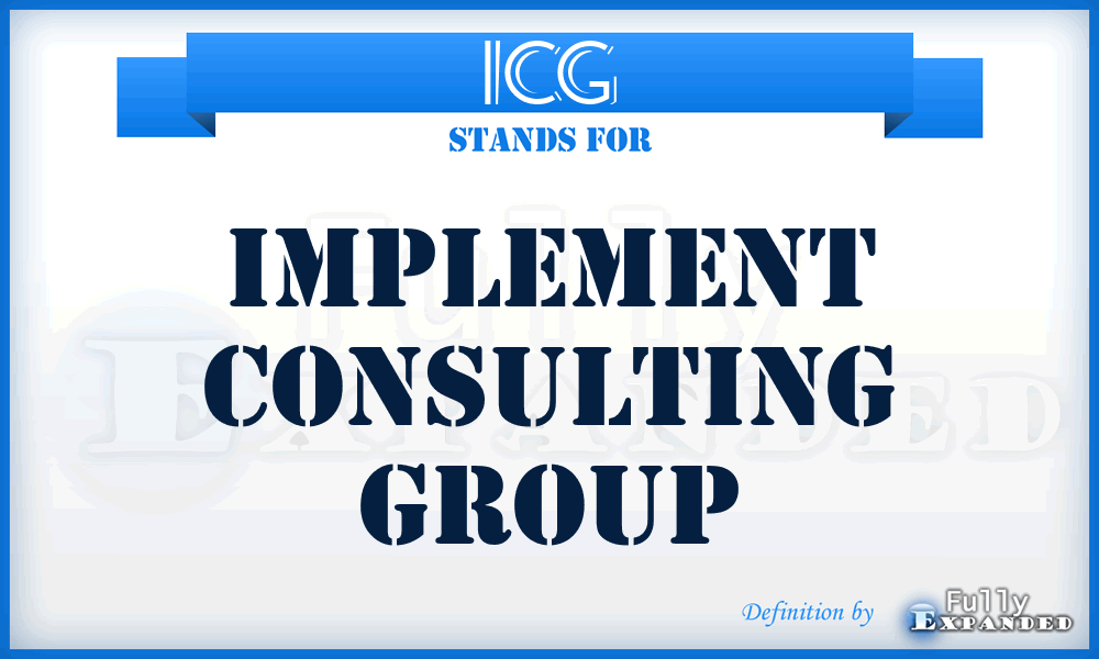 ICG - Implement Consulting Group