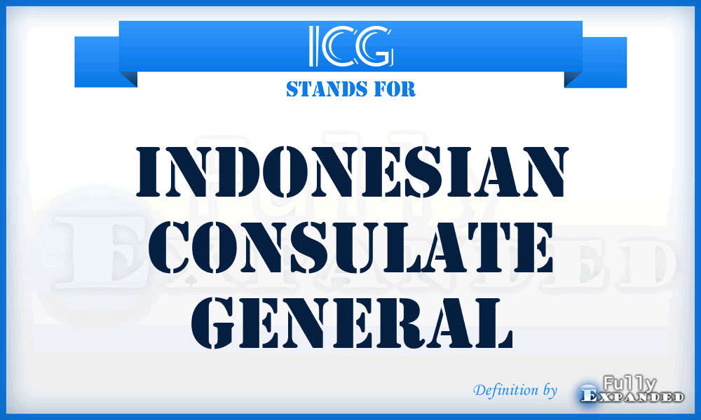 ICG - Indonesian Consulate General