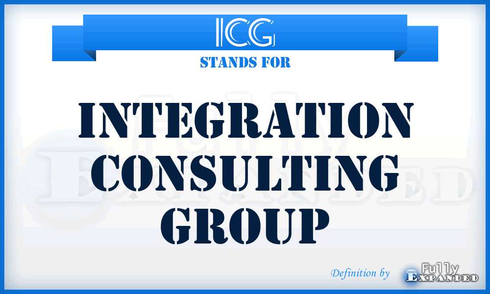 ICG - Integration Consulting Group