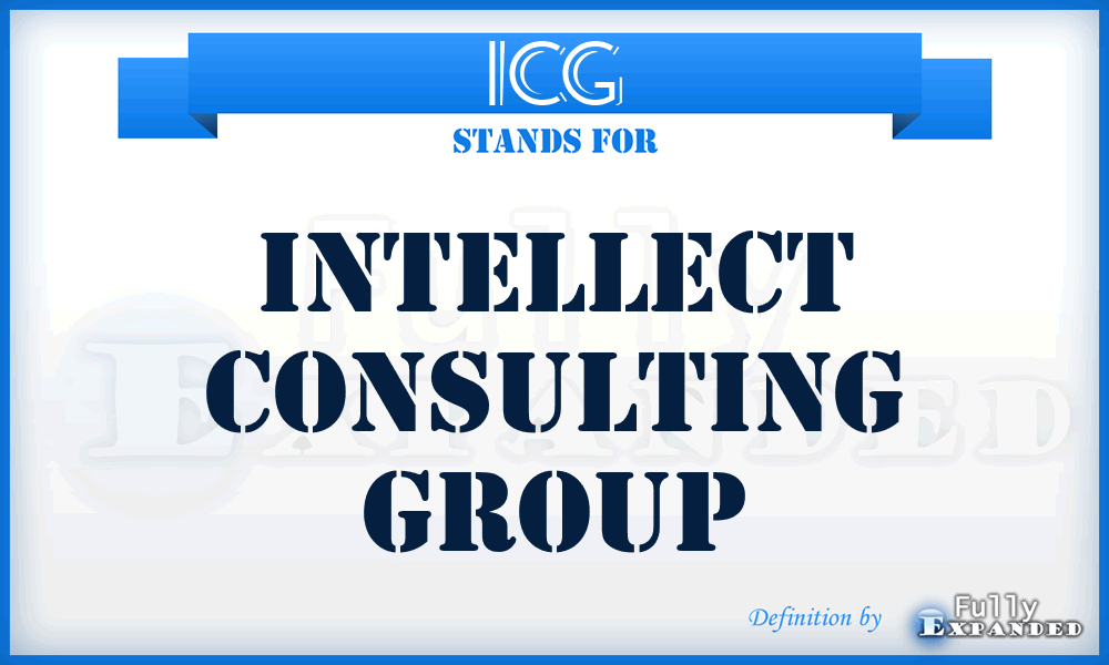 ICG - Intellect Consulting Group