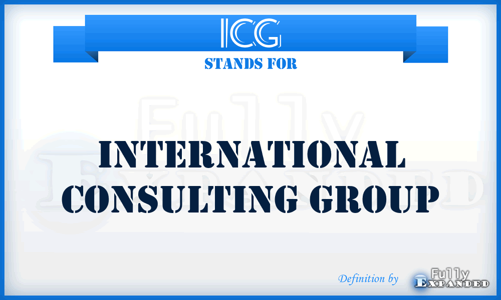 ICG - International Consulting Group