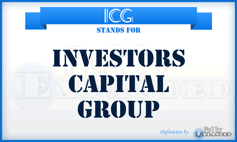 ICG - Investors Capital Group