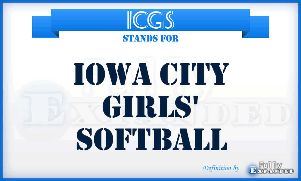 ICGS - Iowa City Girls' Softball