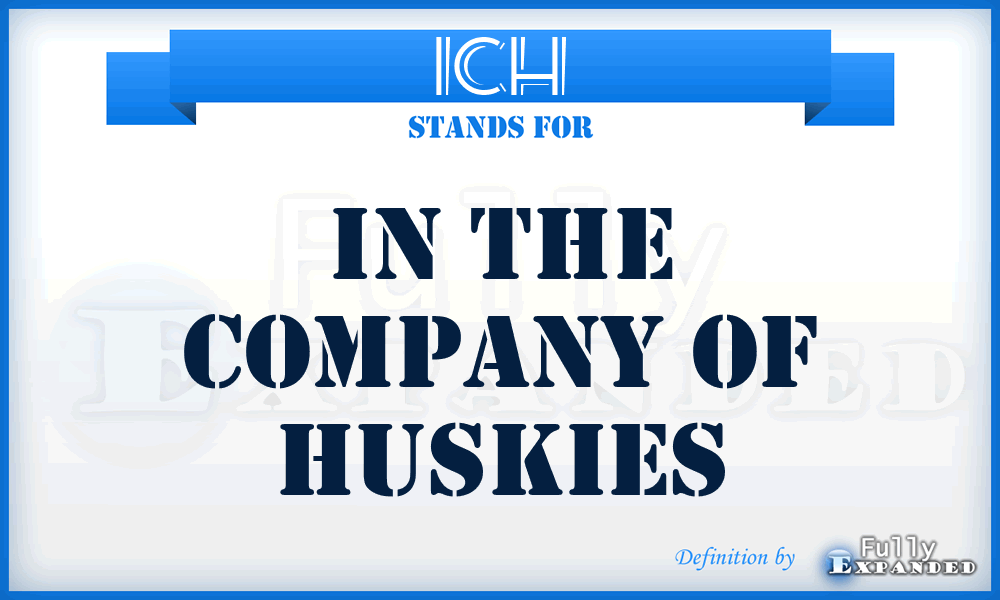 ICH - In the Company of Huskies