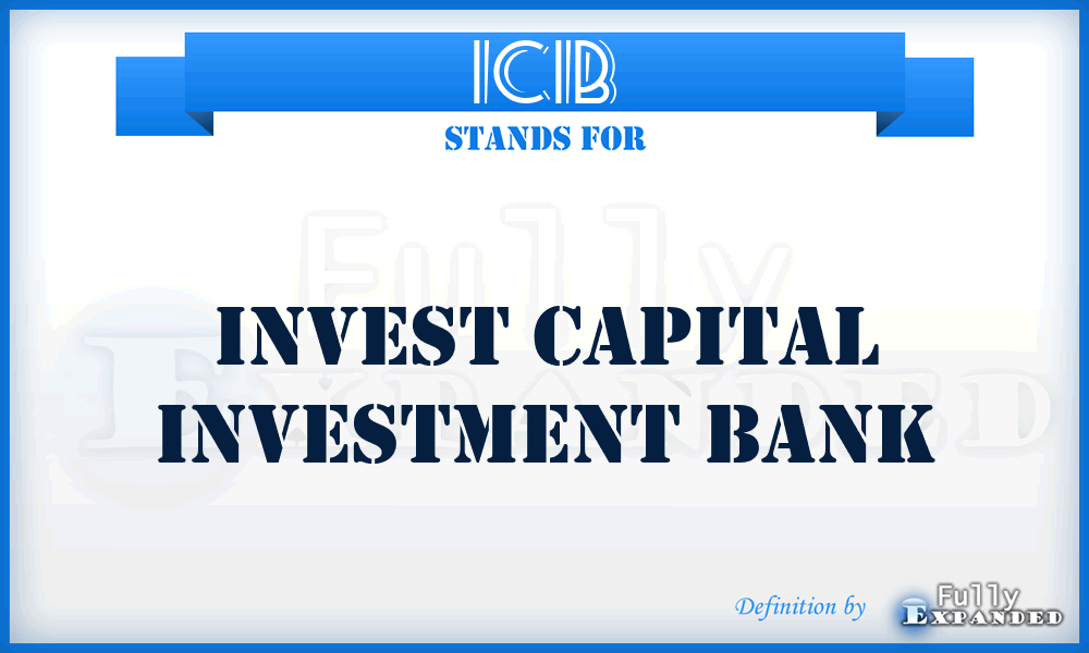 ICIB - Invest Capital Investment Bank