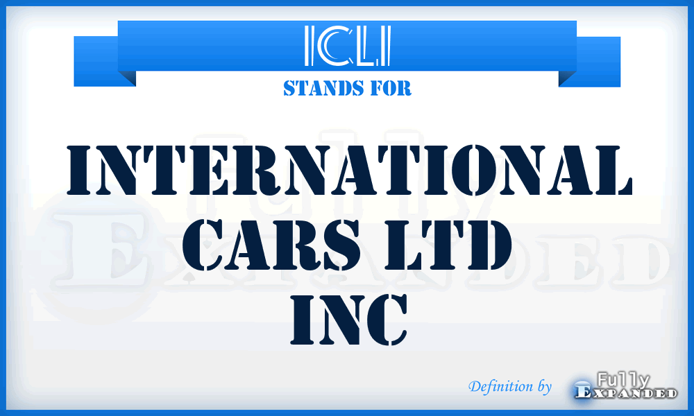 ICLI - International Cars Ltd Inc