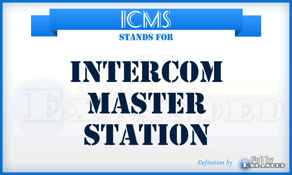 ICMS - Intercom Master Station