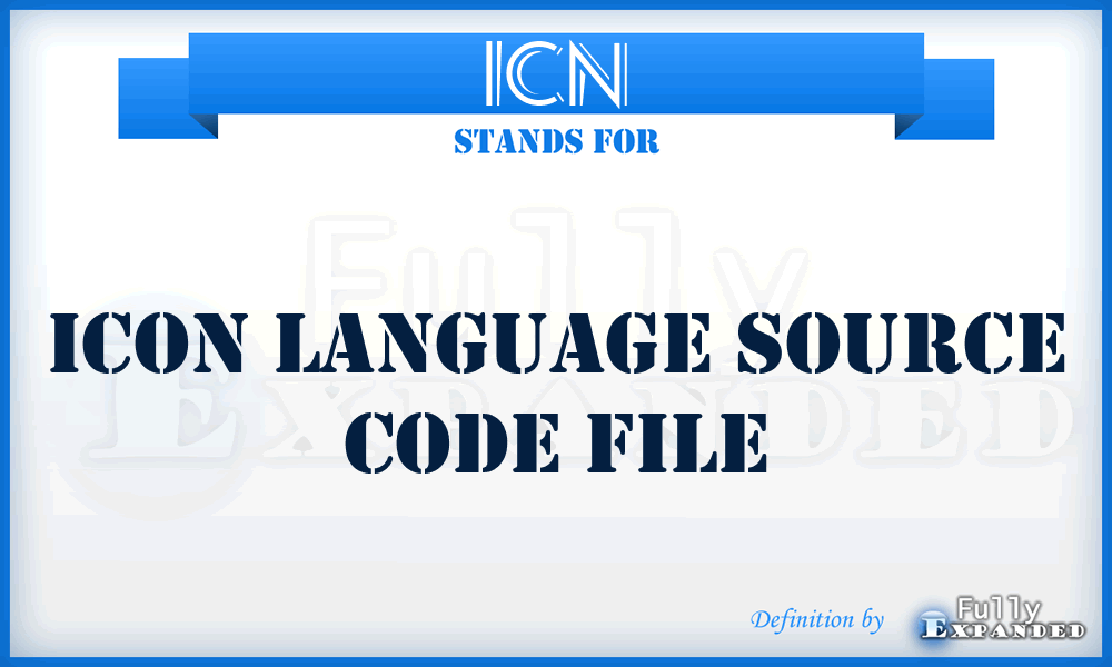 ICN - Icon language source code file