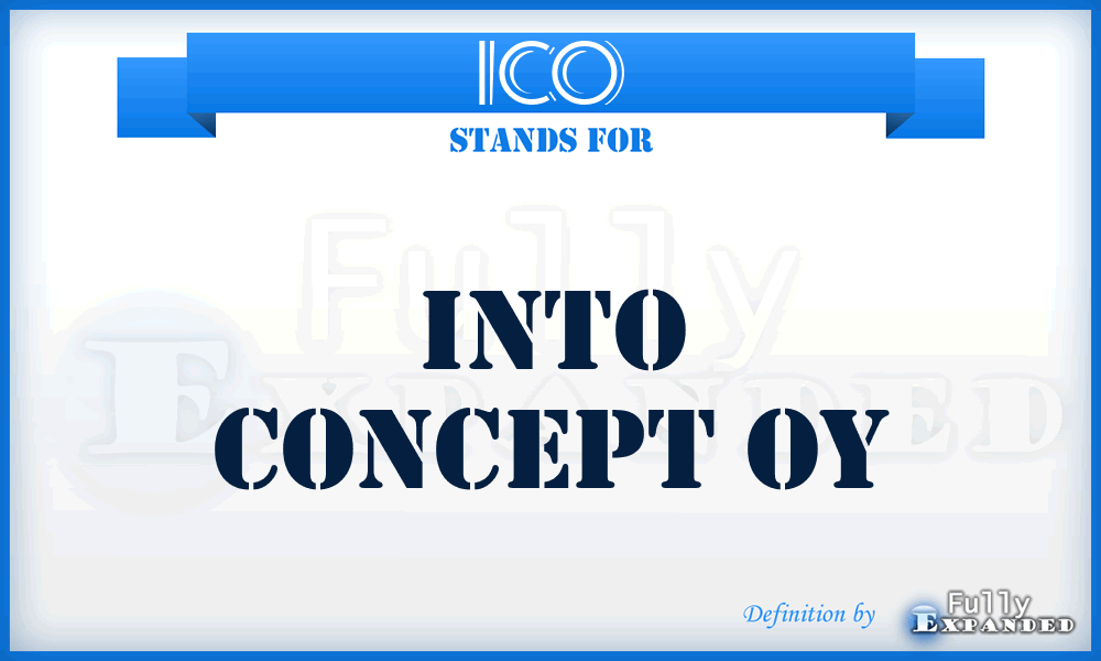 ICO - Into Concept Oy