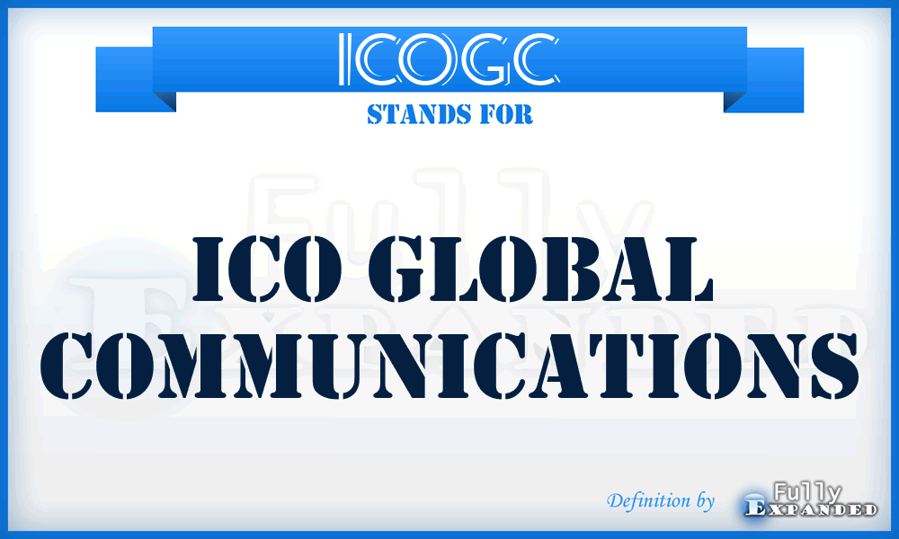 ICOGC - ICO Global Communications