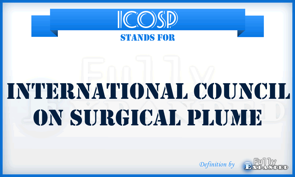 ICOSP - International Council On Surgical Plume