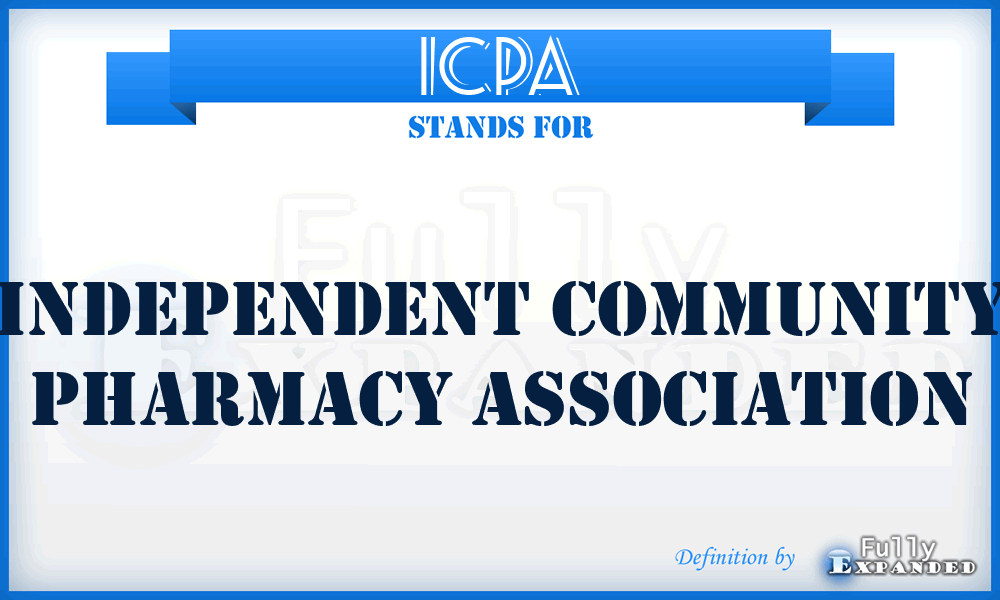 ICPA - Independent Community Pharmacy Association