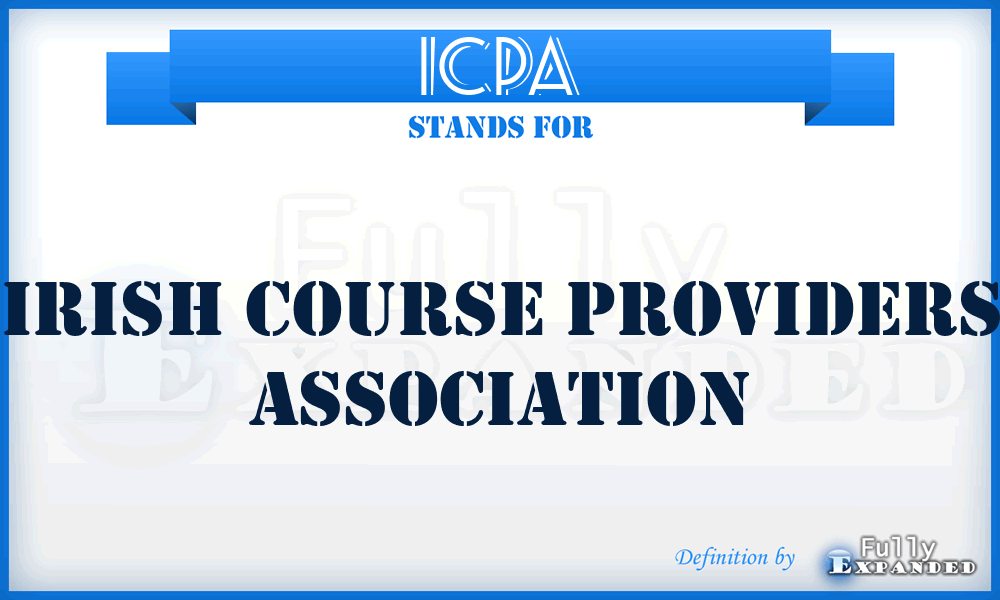 ICPA - Irish Course Providers Association