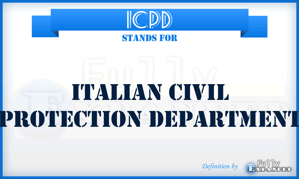 ICPD - Italian Civil Protection Department