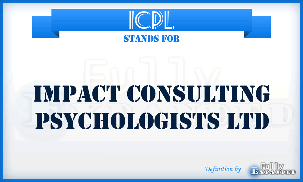 ICPL - Impact Consulting Psychologists Ltd