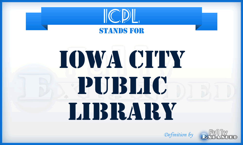 ICPL - Iowa City Public Library