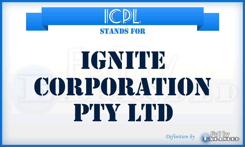 ICPL - Ignite Corporation Pty Ltd