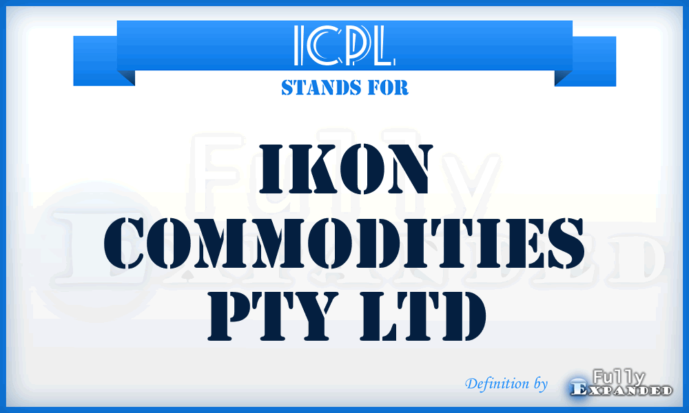 ICPL - Ikon Commodities Pty Ltd