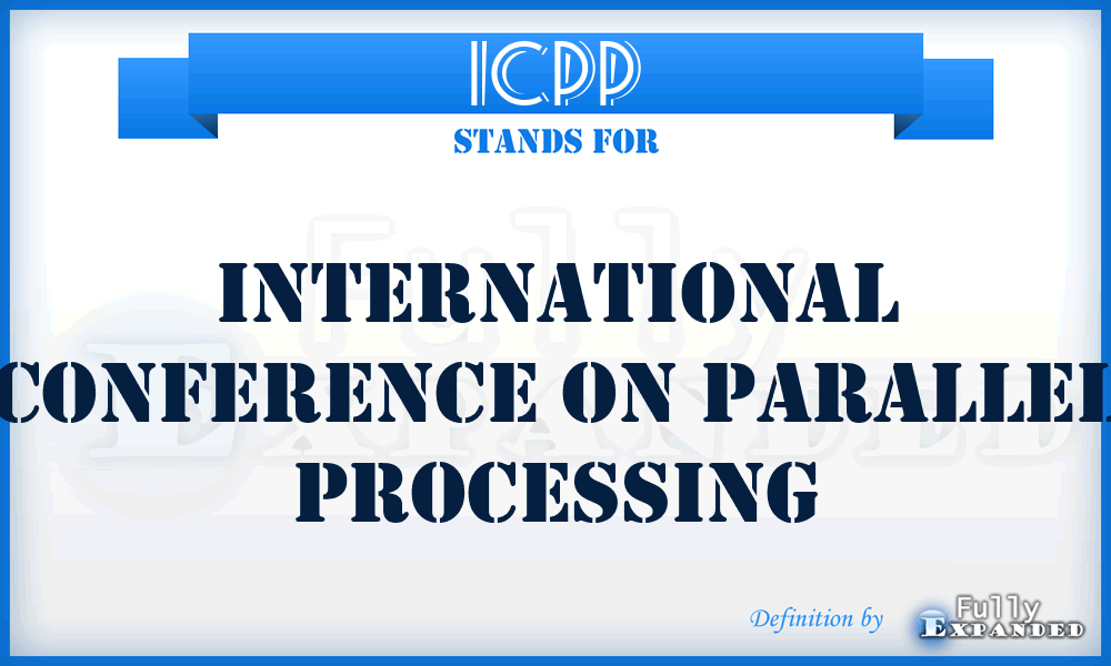 ICPP - International Conference on Parallel Processing