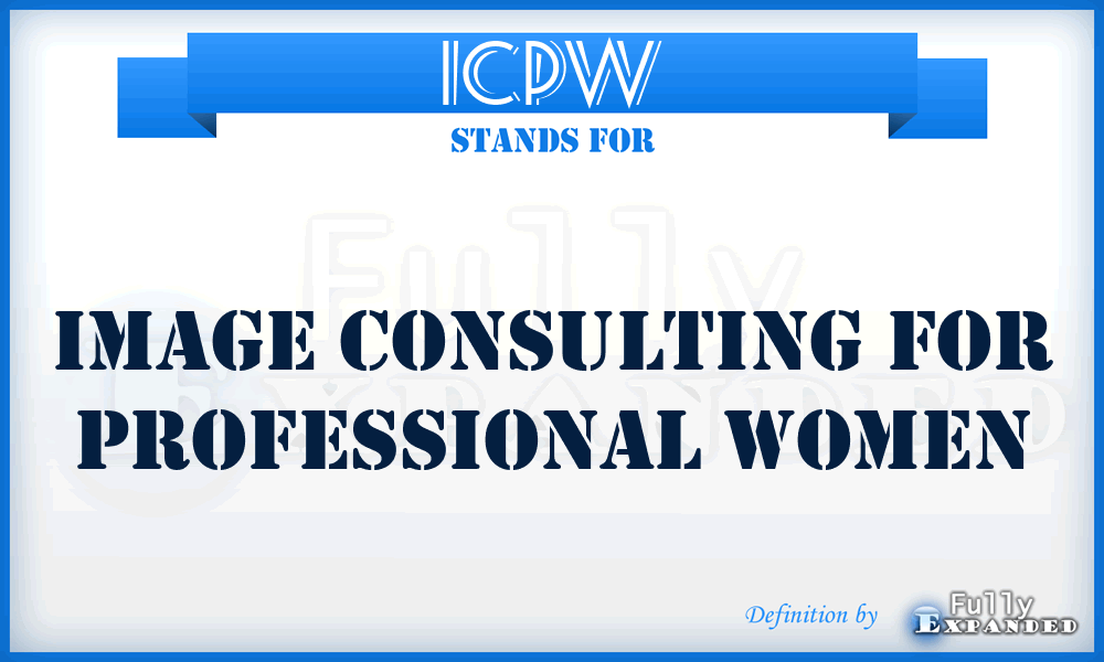 ICPW - Image Consulting for Professional Women