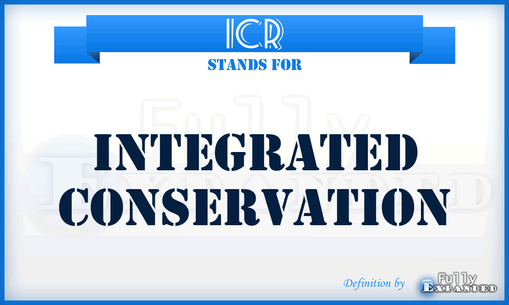ICR - Integrated Conservation