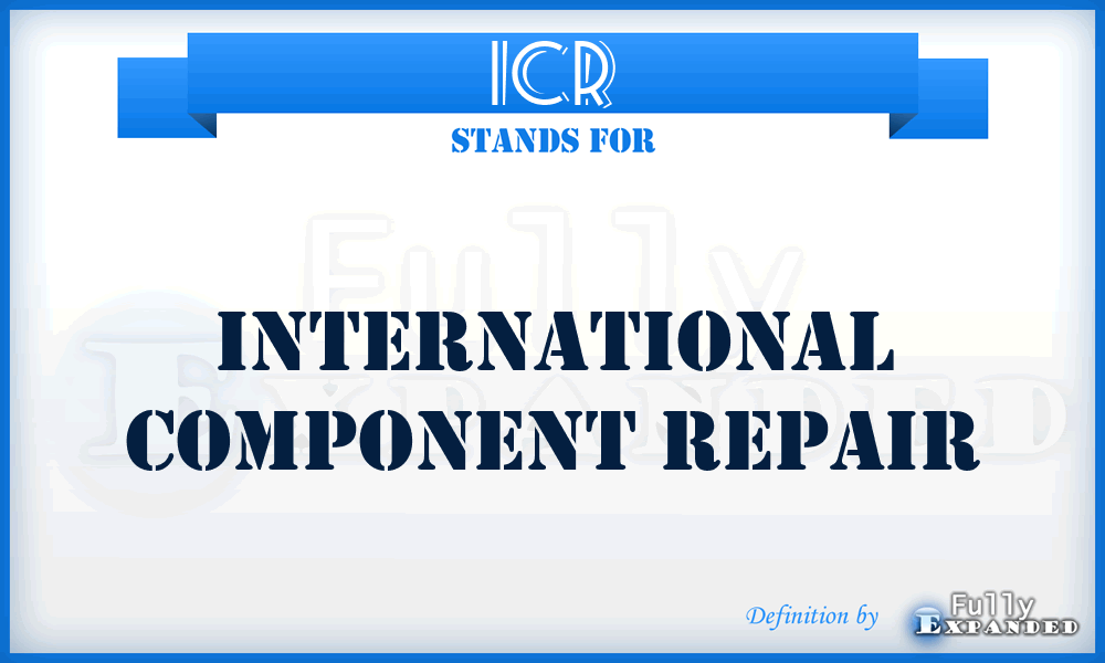 ICR - International Component Repair