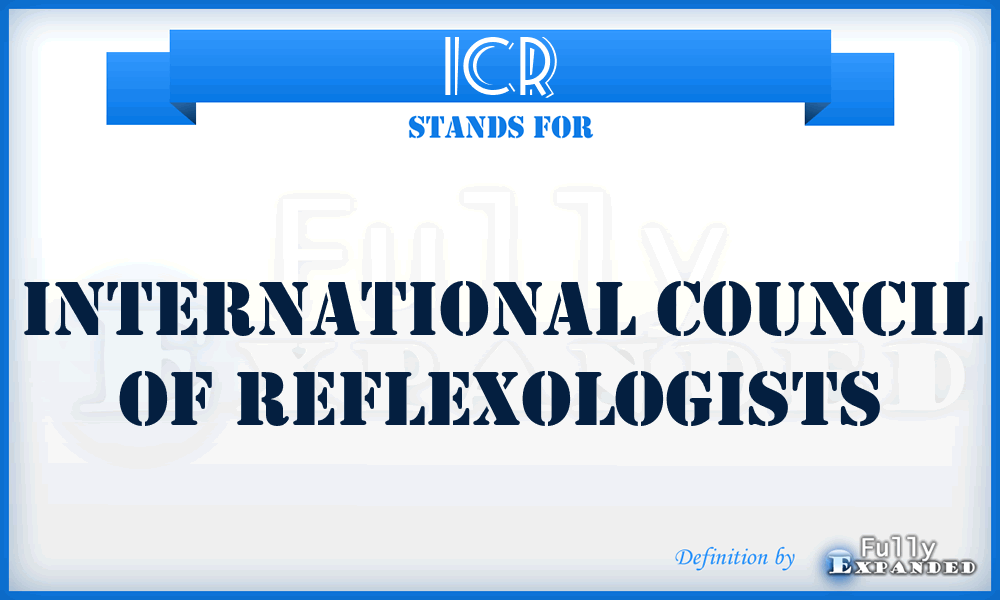 ICR - International Council of Reflexologists