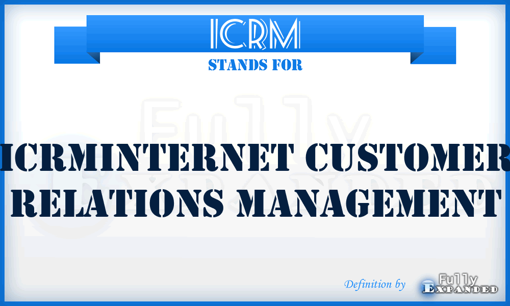 ICRM - Icrminternet Customer Relations Management