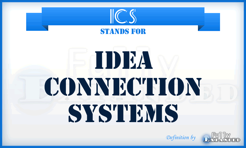 ICS - Idea Connection Systems