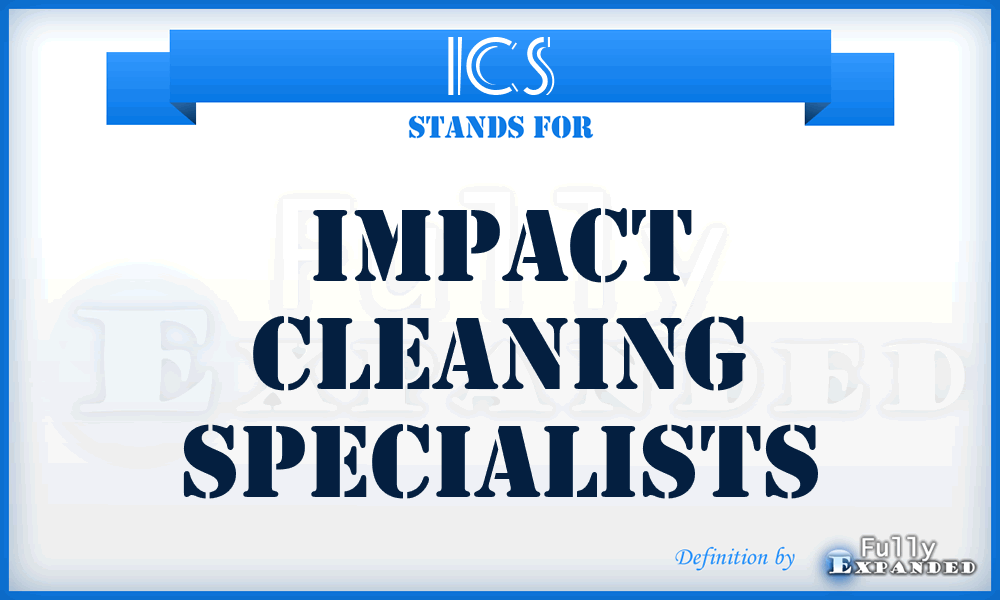 ICS - Impact Cleaning Specialists