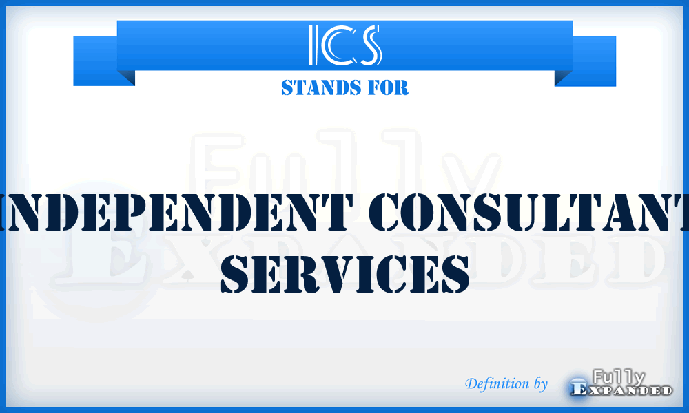 ICS - Independent Consultant Services