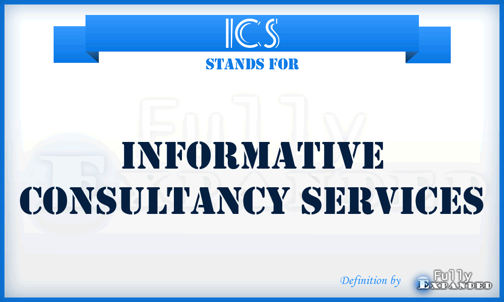 ICS - Informative Consultancy Services