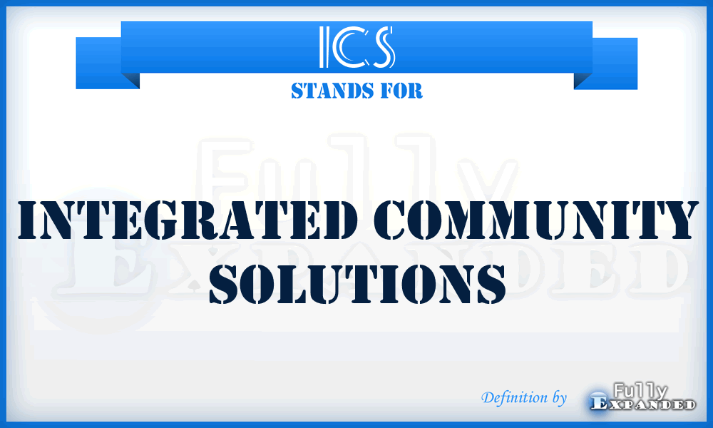 ICS - Integrated Community Solutions