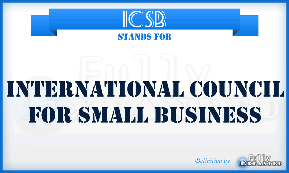 ICSB - International Council for Small Business