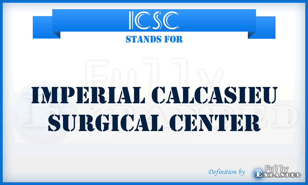 ICSC - Imperial Calcasieu Surgical Center
