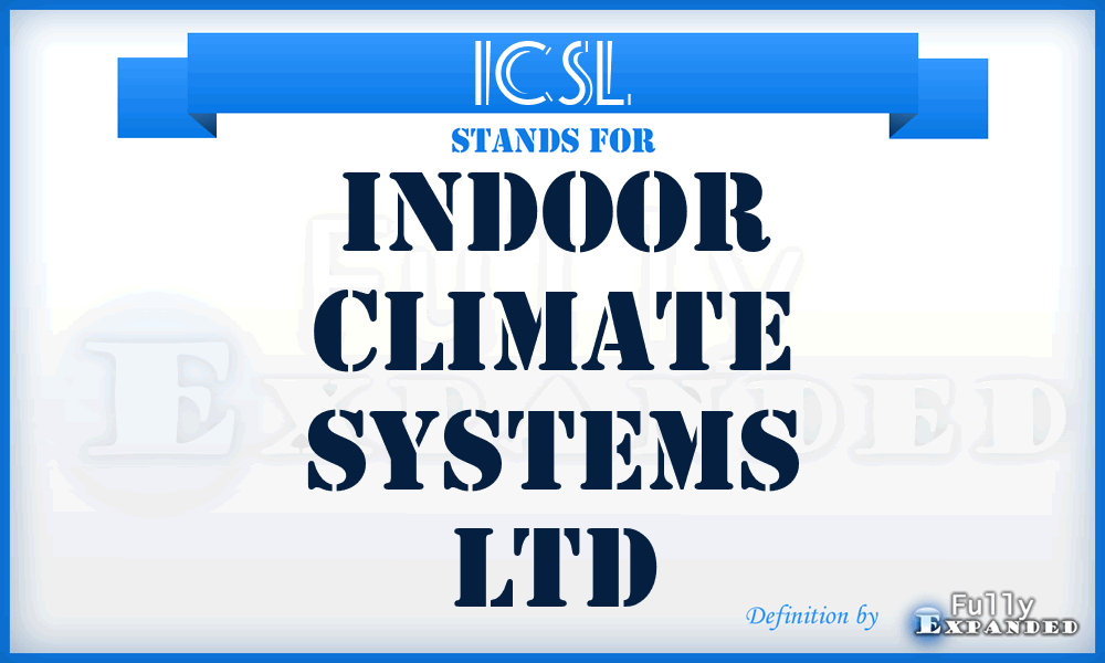 ICSL - Indoor Climate Systems Ltd