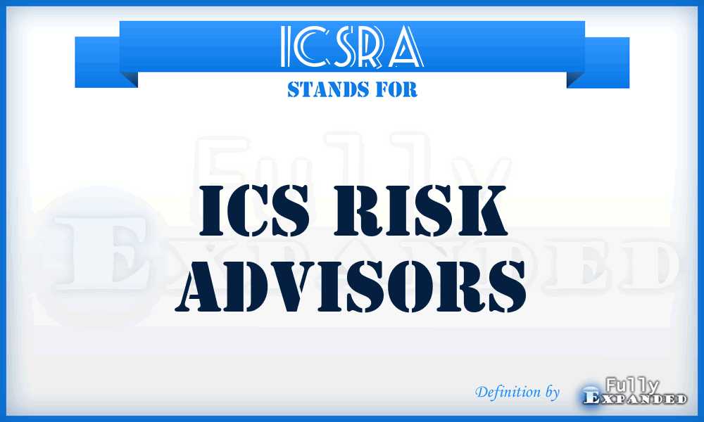 ICSRA - ICS Risk Advisors