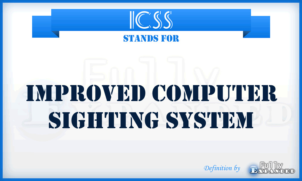 ICSS - Improved Computer Sighting System