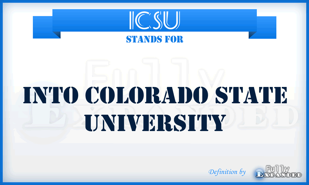 ICSU - Into Colorado State University