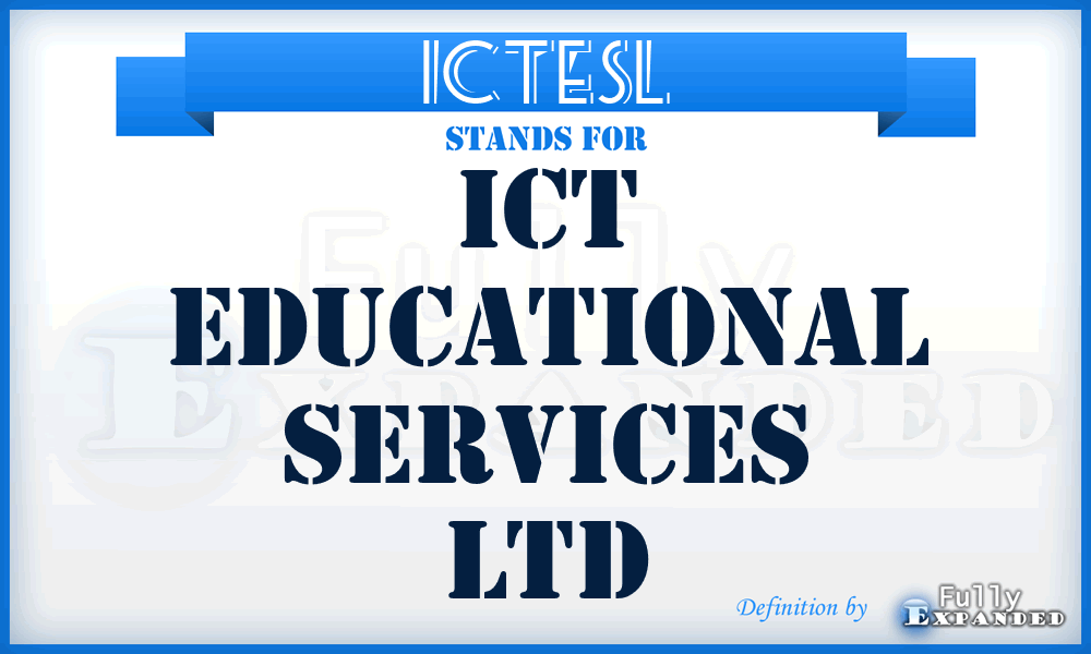 ICTESL - ICT Educational Services Ltd