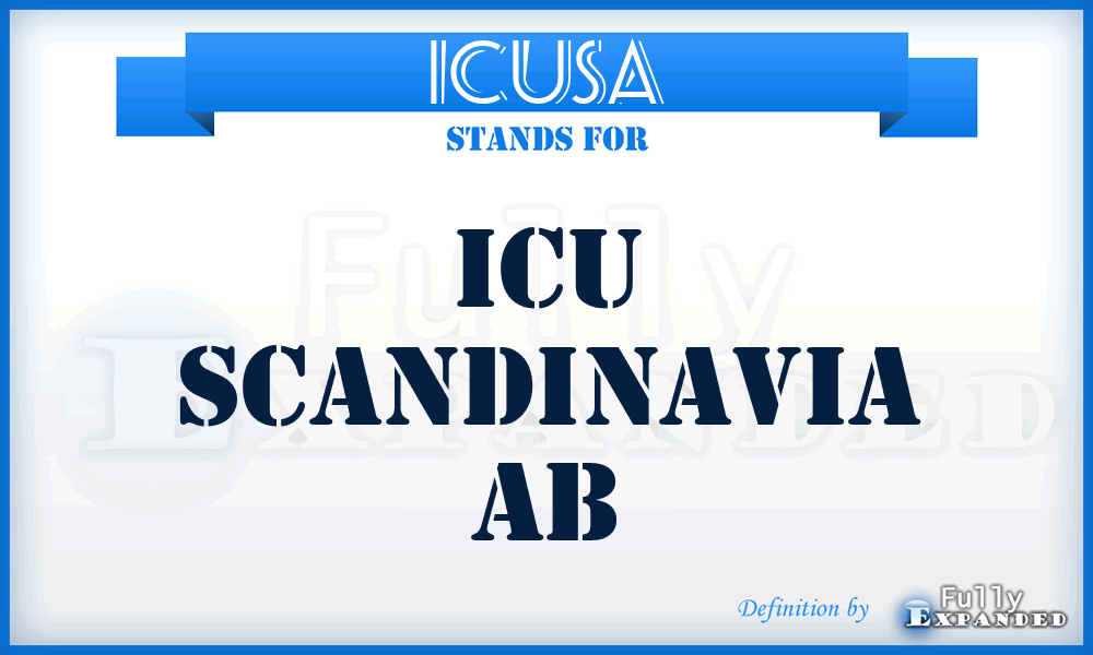 ICUSA - ICU Scandinavia Ab