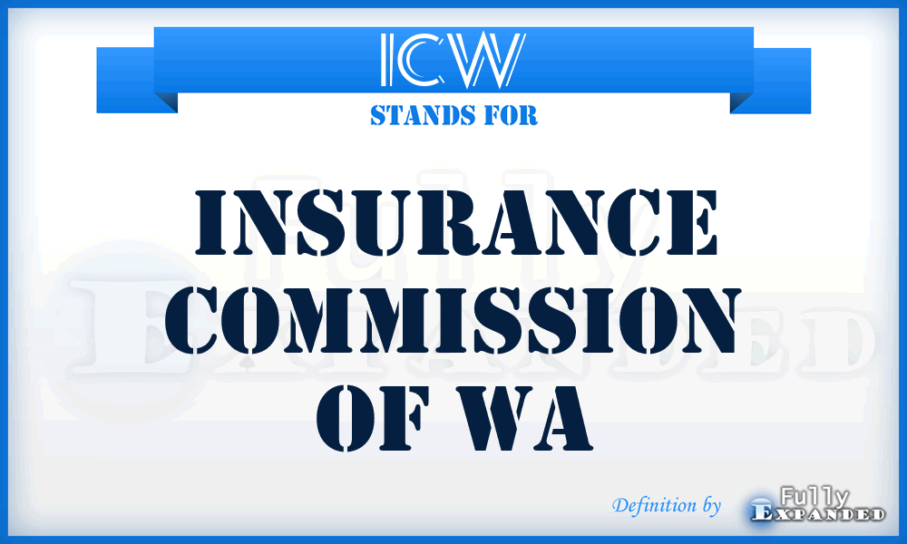 ICW - Insurance Commission of Wa