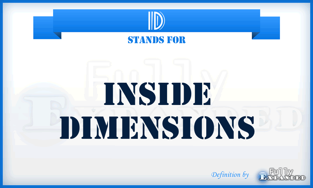 ID - Inside Dimensions