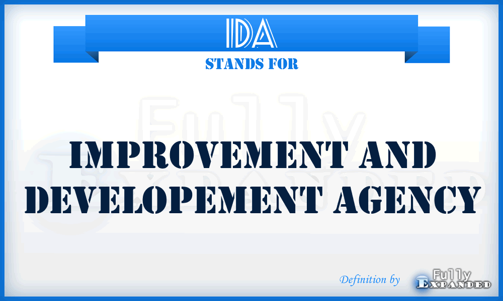 IDA - Improvement and Developement Agency